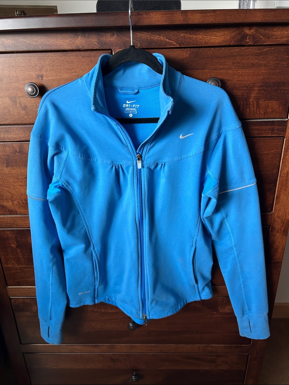 Nike Men’s Blue Dri-FIT Full-Zip Performance Jacket